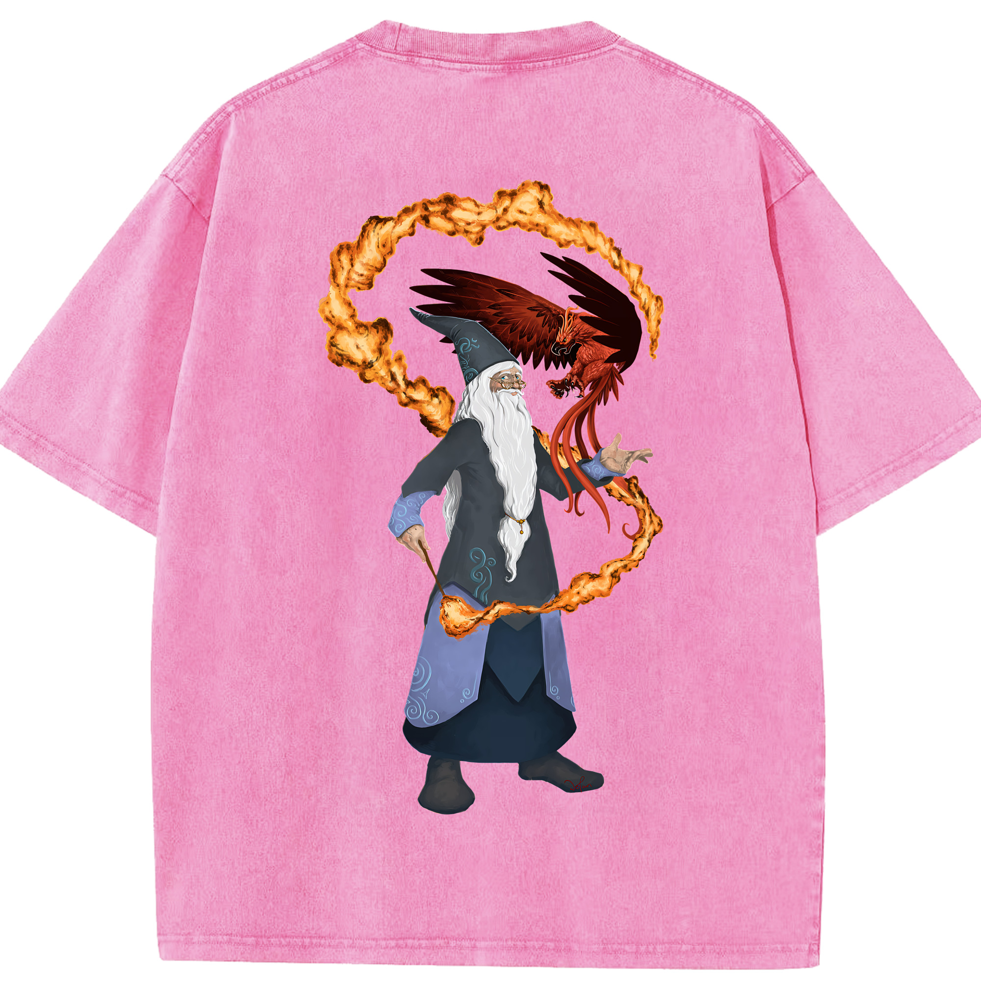 （画像用） Harry Potter ハリー・ポッターシリーズ 綿100% ヴィンテージ風 半袖Tシャツ（背面プリント）